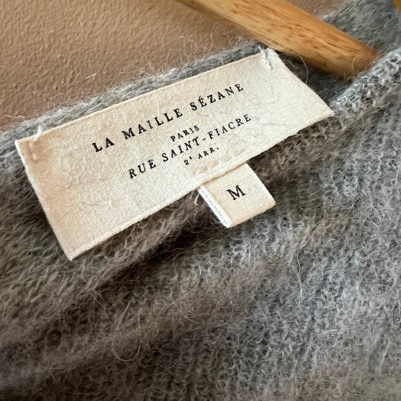 Sezane Barry Jumper in Light Marl Grey - Picture 4 of 4